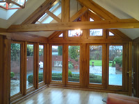 Brick And Oak Conservatory with oak floor