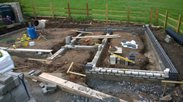 Footings underway