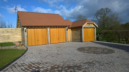 Finished Oak Garage and Workshop