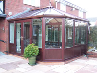 PVCU Conservatory and Stone Patio