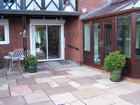 PVCU Conservatory and Stone Patio